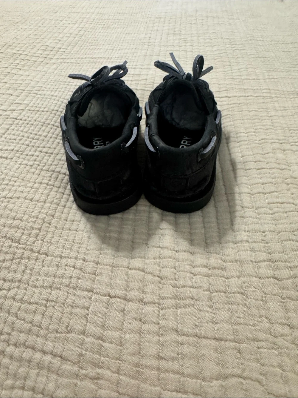 Sperry Black Baby/Toddler Boat Shoes